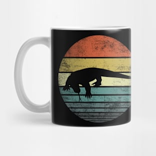 Komodo Dragon Lover Retro Vintage Zoo Silhouette Mug